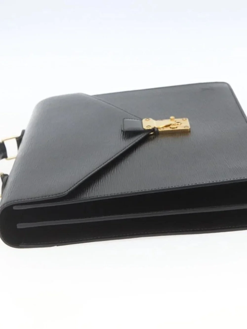 LOUIS VUITTON Epi Serviette Conseiller Business Bag Black